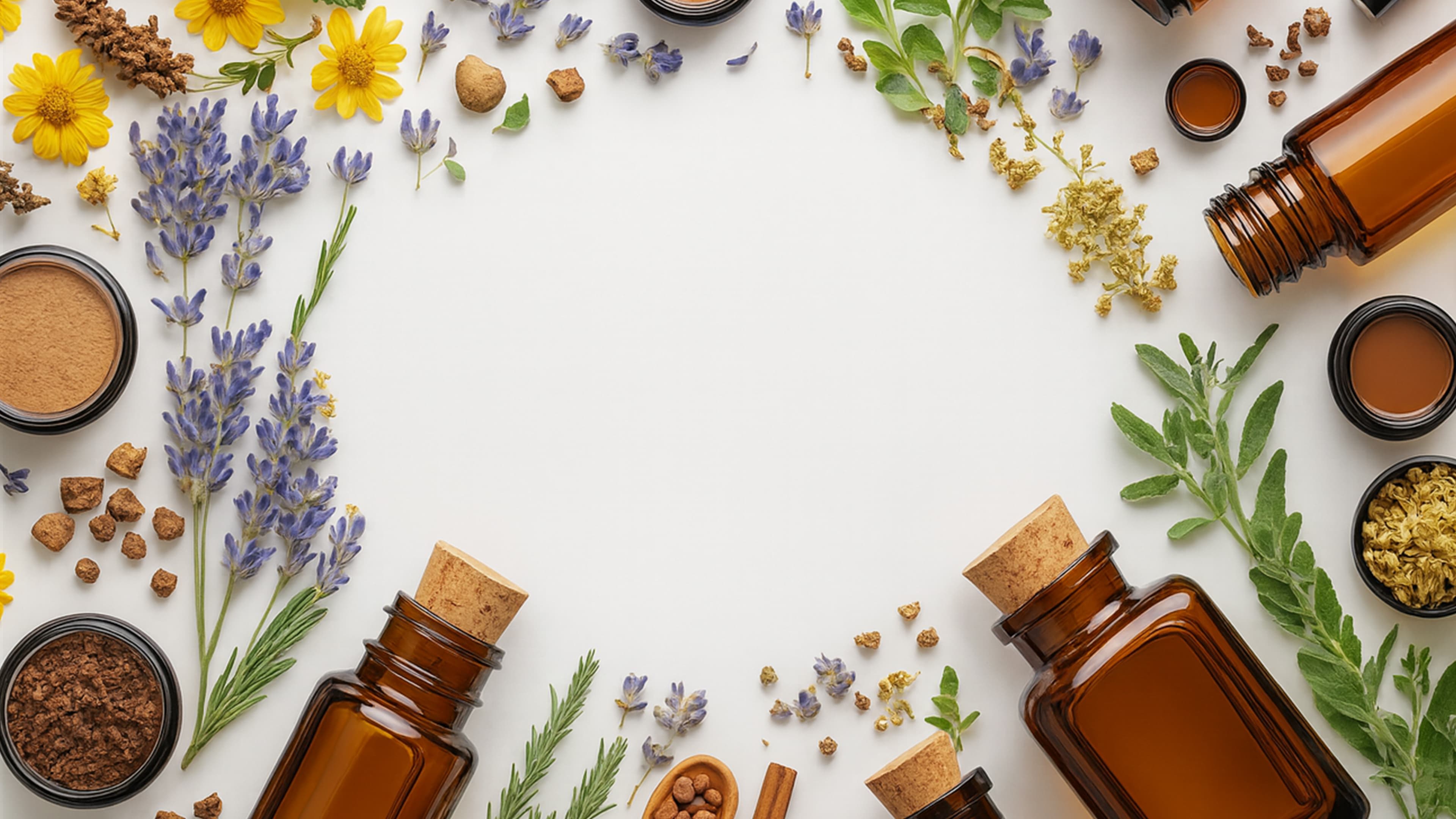 Close-up of vibrant spice powders